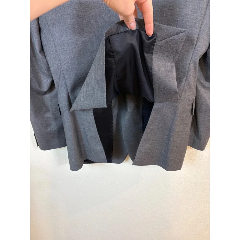 Banana Republic Suit Men 40S 32x29 Grey Slim Fit Marzotto Wool Blazer Pant